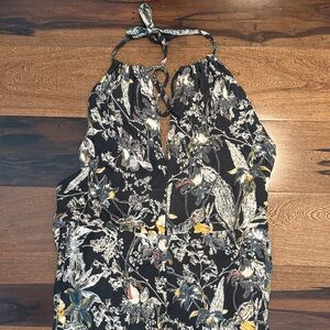 Floral Halter Jumpsuit